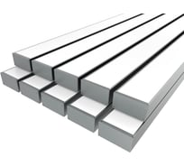 Комплект профиля Ledcraft LC-LP50100M94-2x10Silver 10 шт, серебро (2м профиль+2м рассеиватель+2 заглушки+комплект шурупов) 1616240801