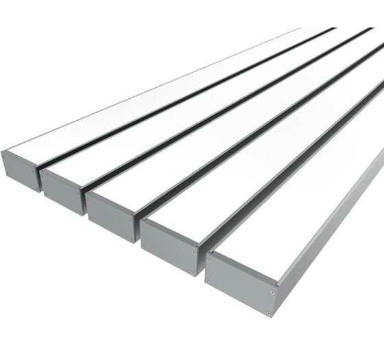 Комплект профиля Ledcraft LC-LP50100M94-3x5Silver 5 шт, серебро (3м профиль+3м рассеиватель+2 заглушки+комплект шурупов) 1616340643 1