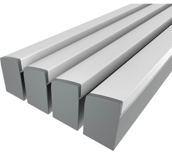 Комплект профиля Ledcraft LC-LP4034M36T-3x4Silver 4 шт, серебро (3м профиль+3м рассеиватель+2 заглушки+комплект шурупов) 1616340409 1