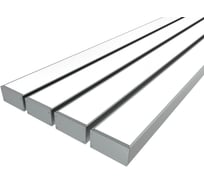 Комплект профиля Ledcraft LC-LP50100M94-3x4Silver 4 шт, серебро (3м профиль+3м рассеиватель+2 заглушки+комплект шурупов) 1616340485