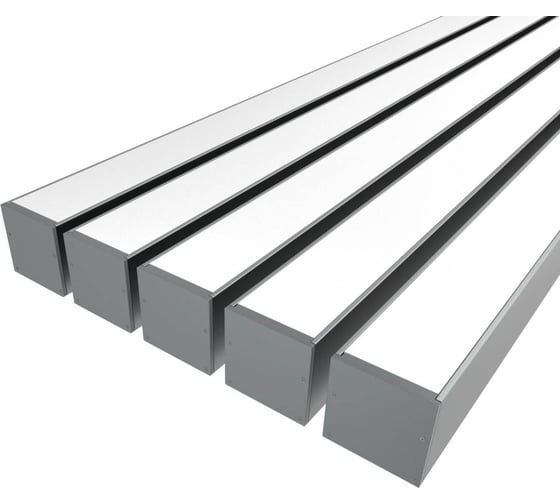 Комплект профиля Ledcraft LC-LP5050M44-3x5Silver 5 шт, серебро (3м профиль+3м рассеиватель+2 заглушки+комплект шурупов) 1616340524 1