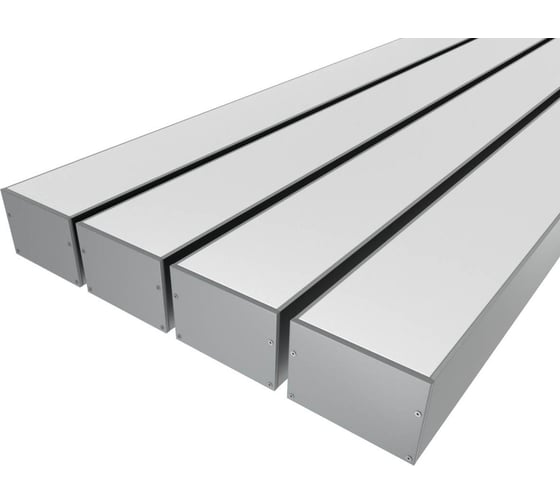 Комплект профиля Ledcraft LC-LP5274M68-3x4Silver 4 шт, серебро (3м профиль+3м рассеиватель+2 заглушки+комплект шурупов) 1616340442 1