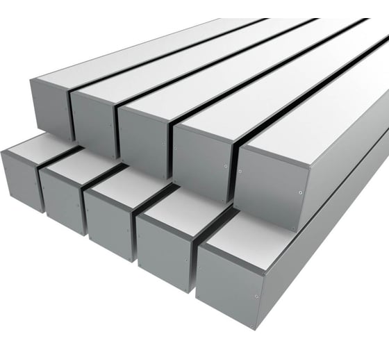 Комплект профиля Ledcraft LC-LP6060M55-3x10Silver 10 шт, серебро (3м профиль+3м рассеиватель+2 заглушки+комплект шурупов) 1616340768 1