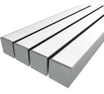 Комплект профиля Ledcraft LC-LP6060M55-2x4Silver 4 шт, серебро (2м профиль+2м рассеиватель+2 заглушки+комплект шурупов) 1616240452