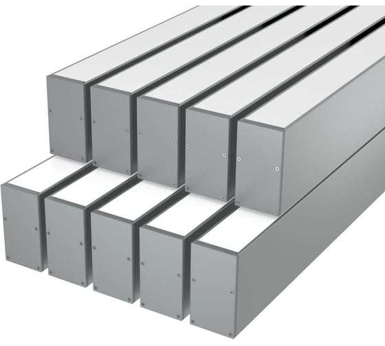 Комплект профиля Ledcraft LC-LP6735M34-3x10Silver 10 шт, серебро (3м профиль+3м рассеиватель+2 заглушки+комплект шурупов) 1616340691 1