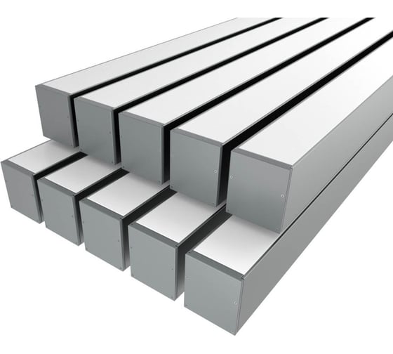 Комплект профиля Ledcraft LC-LP7060M55-2x10Silver 10 шт, серебро (2м профиль+2м рассеиватель+2 заглушки+комплект шурупов) 1616240769 1