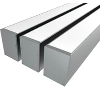 Комплект профиля Ledcraft LC-LP7050M44-3x3Silver 3 шт, серебро (3м профиль+3м рассеиватель+2 заглушки+комплект шурупов) 1616340209