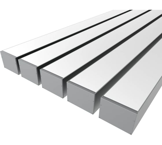 Комплект профиля Ledcraft LC-LP76100M94-2x5Silver 5 шт, серебро (2м профиль+2м рассеиватель+2 заглушки+комплект шурупов) 1616240587 1