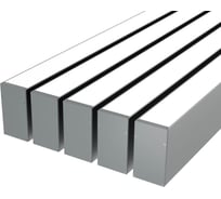 Комплект профиля Ledcraft LC-LP9050M44-2x5Silver 5 шт, серебро (2м профиль+2м рассеиватель+2 заглушки+комплект шурупов) 1616240613