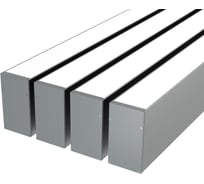 Комплект профиля Ledcraft LC-LP9050M44-2x4Silver 4 шт, серебро (2м профиль+2м рассеиватель+2 заглушки+комплект шурупов) 1616240455