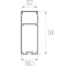 Комплект профиля Ledcraft LC-LP9035M34-3x10Silver 10 шт, серебро (3м профиль+3м рассеиватель+2 заглушки+комплект шурупов) 1616340680 2