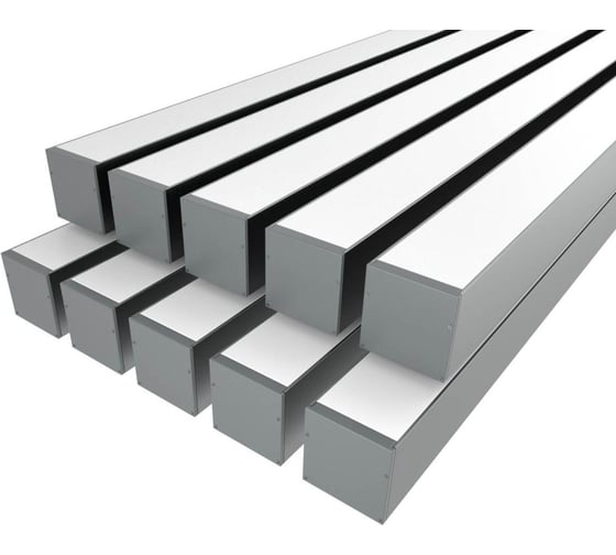 Комплект профиля Ledcraft LC-LP7774M68-2x10Silver 10 шт, серебро (2м профиль+2м рассеиватель+2 заглушки+комплект шурупов) 1616240684 1