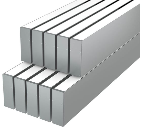 Комплект профиля Ledcraft LC-LP9030M30-2x10Silver 10 шт, серебро (2м профиль+2м рассеиватель+2 заглушки+комплект шурупов) 1616240791 1