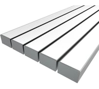 Комплект профиля Ledcraft LC-LP76120M115-3x5Silver 5 шт, серебро (3м профиль+3м рассеиватель+2 заглушки+комплект шурупов) 1616340636