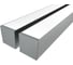 Комплект профиля Ledcraft LC-LP7774M68-3x2Silver 2 шт, серебро (3м профиль+3м рассеиватель+2 заглушки+комплект шурупов) 1616340052 1
