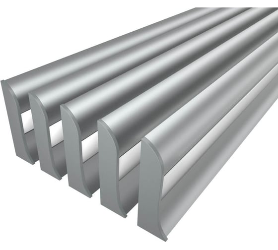 Комплект профиля Ledcraft LC-LPL1650M16-3x5Silver 5 шт, серебро (3м профиль+3м рассеиватель+2 заглушки) 1616340515 1