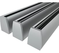 Комплект профиля Ledcraft LC-LPG1318-3x3Silver 3 шт, серебро (3м профиль+2 заглушки) 1616340202