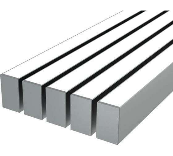 Комплект профиля Ledcraft LC-LP9060M55-3x5Silver 5 шт, серебро (3м профиль+3м рассеиватель+2 заглушки+комплект шурупов) 1616340612 1