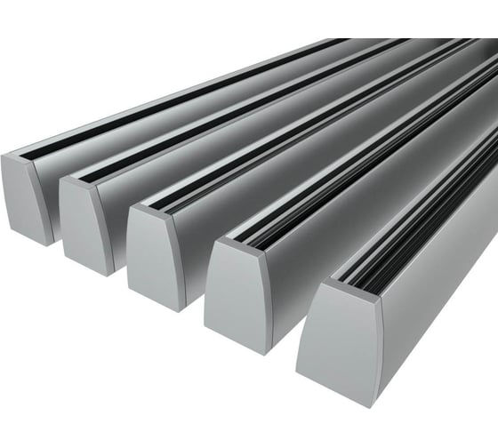 Комплект профиля Ledcraft LC-LPG1318-3x5Silver 5 шт, серебро (3м профиль+2 заглушки) 1616340518 1