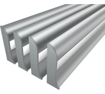Комплект профиля Ledcraft LC-LPL1650M16-2x4Silver 4 шт, серебро (2м профиль+2м рассеиватель+2 заглушки) 1616240357