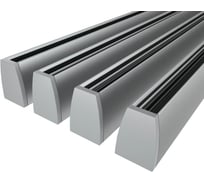 Комплект профиля Ledcraft LC-LPG1318-3x4Silver 4 шт, серебро (3м профиль+2 заглушки) 1616340360