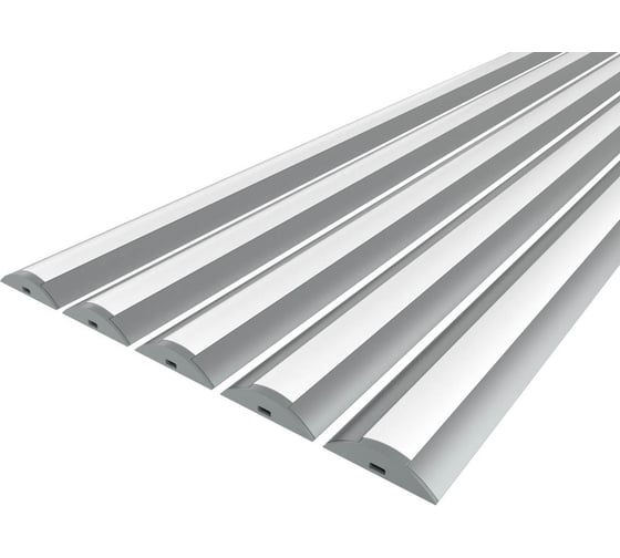 Комплект профиля Ledcraft LC-LPP0636M16-2x5Silver 5 шт, серебро (2м профиль+2м рассеиватель+2 заглушки) 1616240519 1