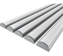 Комплект профиля Ledcraft LC-LPP0926M20-2x5Silver 5 шт, серебро (2м профиль+2м рассеиватель+2 заглушки) 1616240581