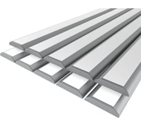 Комплект профиля Ledcraft LC-LPP1053M34-2x10Silver 10 шт, серебро (2м профиль+2м рассеиватель+2 заглушки) 1616240734