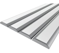Комплект профиля Ledcraft LC-LPP1053M34-3x4Silver 4 шт, серебро (3м профиль+3м рассеиватель+2 заглушки) 1616340418