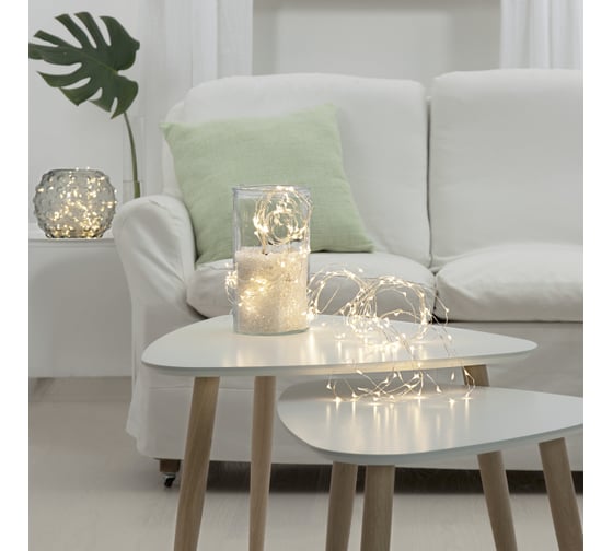 Светодиодная гирлянда Star Trading  DEW DROP, 200 LED ламп, дневной белый свет 456-07
