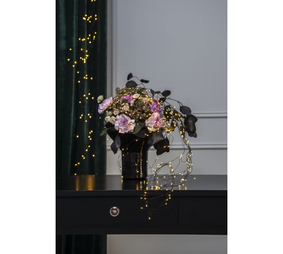 Светодиодная гирлянда Star Trading  DEW DROP, 125 LED ламп, теплый белый свет 456-15