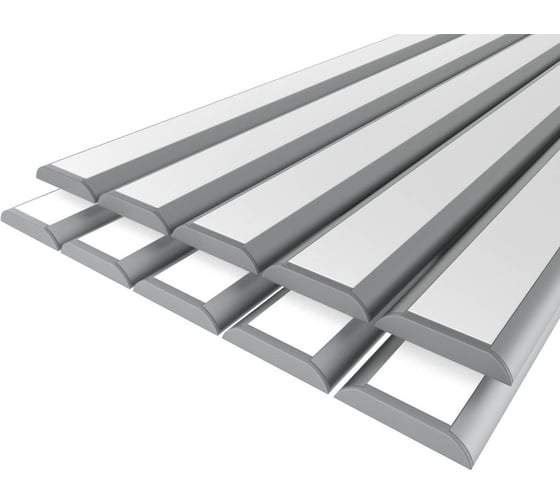 Комплект профиля Ledcraft LC-LPP1053M34-3x10Silver 10 шт, серебро (3м профиль+3м рассеиватель+2 заглушки) 1616340734 1