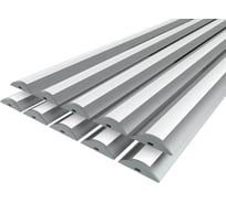 Комплект профиля Ledcraft LC-LPP0636M16-2x10Silver 10 шт, серебро (2м профиль+2м рассеиватель+2 заглушки) 1616240677