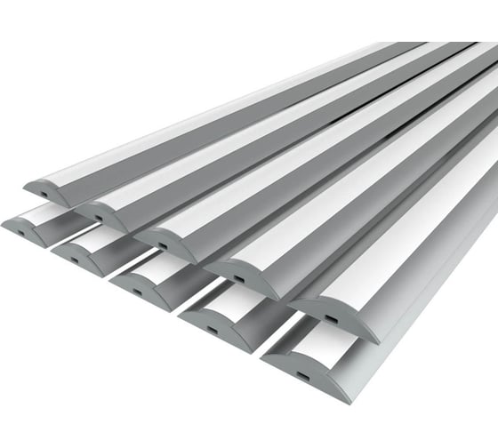 Комплект профиля Ledcraft LC-LPP0636M16-2x10Silver 10 шт, серебро (2м профиль+2м рассеиватель+2 заглушки) 1616240677 1