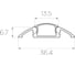 Комплект профиля Ledcraft LC-LPP0636M16-2x10Silver 10 шт, серебро (2м профиль+2м рассеиватель+2 заглушки) 1616240677 2