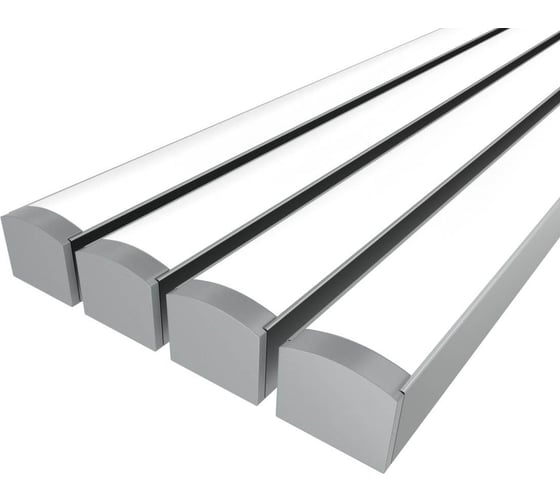 Комплект профиля Ledcraft LC-LPS1216M16-2x4Silver 4 шт, серебро (2м профиль+2м рассеиватель+2 заглушки+2 крепежа) 1616240345 1