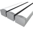 Комплект профиля Ledcraft LC-LPS1216M16-2x3Silver 3 шт, серебро (2м профиль+2м рассеиватель+2 заглушки+2 крепежа) 1616240187 1