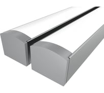 Комплект профиля Ledcraft LC-LPS1216M16-3x2Silver 2 шт, серебро (3м профиль+3м рассеиватель+2 заглушки+4 крепежа) 1616340029