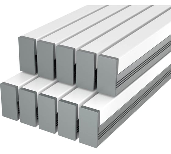 Комплект профиля Ledcraft LC-LPS1716M1716-3x10Silver 10 шт, серебро (3м профиль+3м рассеиватель+2 заглушки+4 крепежа) 1616340664 1