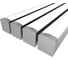 Комплект профиля Ledcraft LC-LPS1716M16-2x4Silver 4 шт, серебро (2м профиль+2м рассеиватель+2 заглушки+2 крепежа) 1616240347 1
