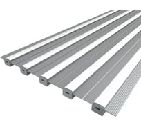Комплект профиля Ledcraft LC-LPSH1246M16-3x5Silver 5 шт, серебро (3м профиль+3м рассеиватель+2 заглушки+комплект шурупов) 1616340617
