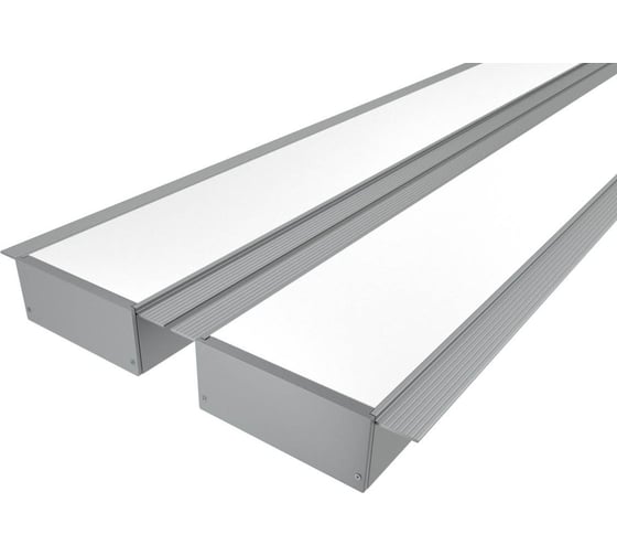 Комплект профиля Ledcraft LC-LPSH32104M68-3x2Silver 2 шт, серебро (3м профиль+3м рассеиватель+2 заглушки+комплект шурупов) 1616340154 1