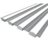 Комплект профиля Ledcraft LC-LPSH1258M28-3x4Silver 4 шт, серебро (3м профиль+3м рассеиватель+2 заглушки+комплект шурупов) 1616340461 1
