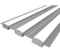 Комплект профиля Ledcraft LC-LPSH1258M28-3x3Silver 3 шт, серебро (3м профиль+3м рассеиватель+2 заглушки+комплект шурупов) 1616340303 1