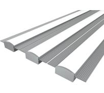 Комплект профиля Ledcraft LC-LPSH1258M28-2x3Silver 3 шт, серебро (2м профиль+2м рассеиватель+2 заглушки+комплект шурупов) 1616240303