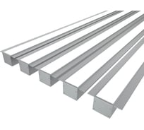 Комплект профиля Ledcraft LC-LPSH3265M34-2x5Silver 5 шт, серебро (2м профиль+2м рассеиватель+2 заглушки+комплект шурупов) 1616240618