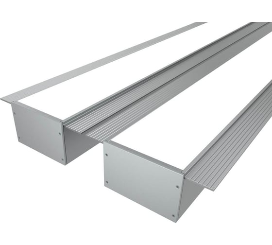 Комплект профиля Ledcraft LC-LPSH3280M44-2x2Silver 2 шт, серебро (2м профиль+2м рассеиватель+2 заглушки+комплект шурупов) 1616240152 1