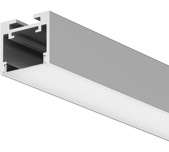 Профиль накладной-подвесной Maytoni алюминиевый 25x22 (Серебро, 2 м), ALM-2522-S-2M 633012 1