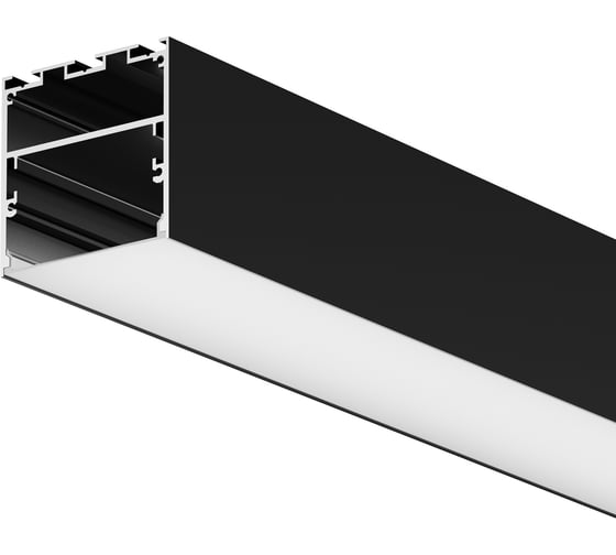 Профиль накладной-подвесной Maytoni алюминиевый 50x50 (Черный, 2 м), ALM-5050T-B-2M 633008 1