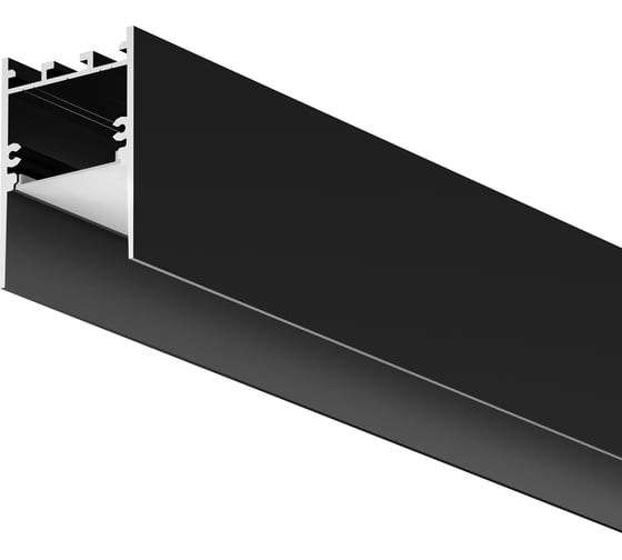 Профиль накладной-подвесной Maytoni алюминиевый 35x51 (Черный, 2 м), ALM-3551-B-2M 633011 1